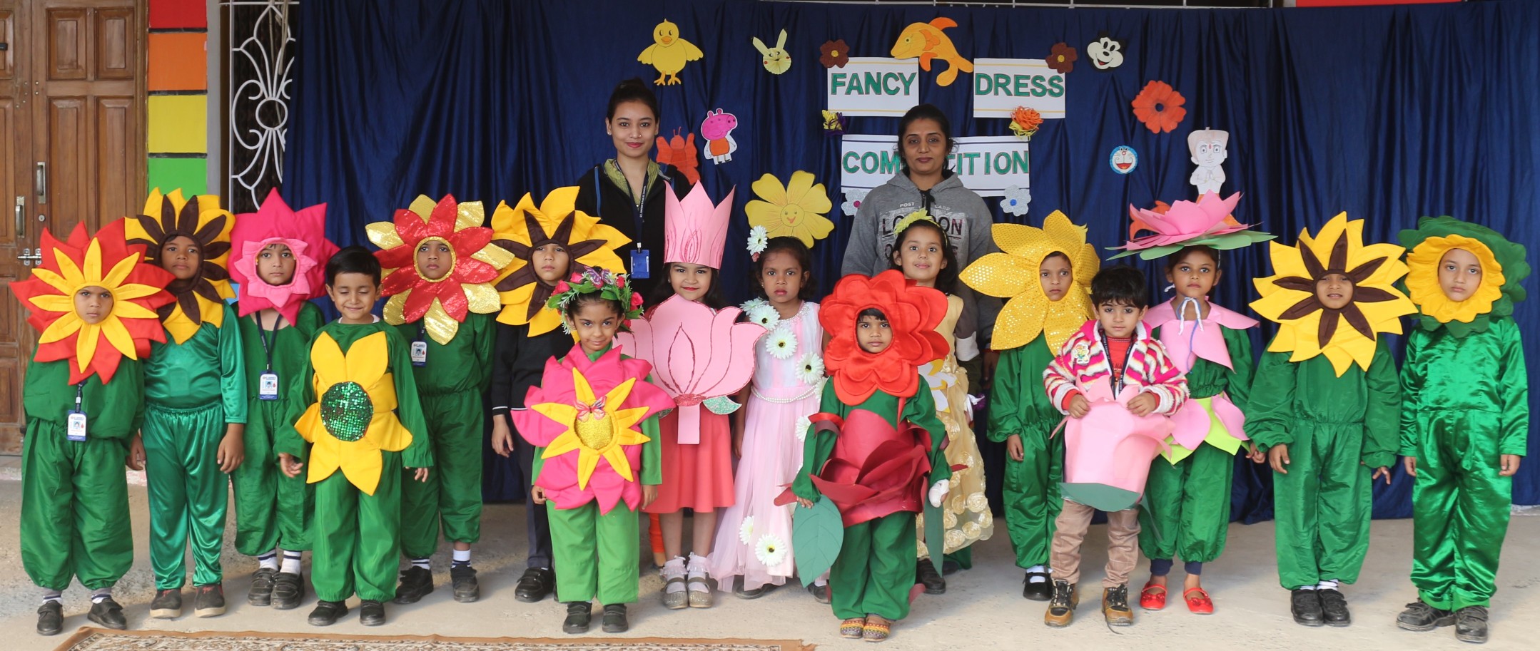 Kindergarten Fancy Dress competition and Pot Decoration Competition. 
